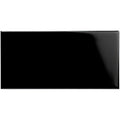 Jet Black Rounded Edge Short Ceramic Wall Tile