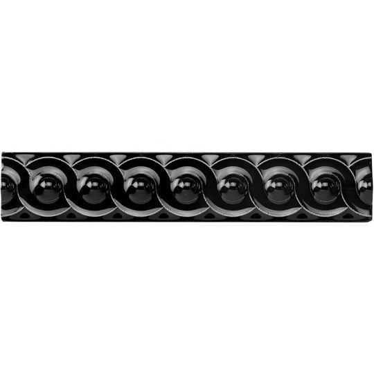 Jet Black Scroll Moulding