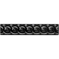 Jet Black Scroll Moulding Ceramic Wall Tile 152x29mm