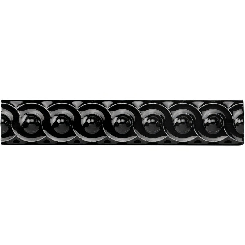 Jet Black Scroll Moulding