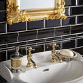 Jet Black Sigma Moulding in a bathroom setting