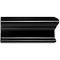 Jet Black Victoria Right Corner Ceramic Wall Tile