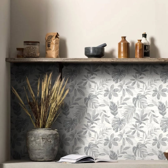 Jungle Grove Blue 18 Tile Panel