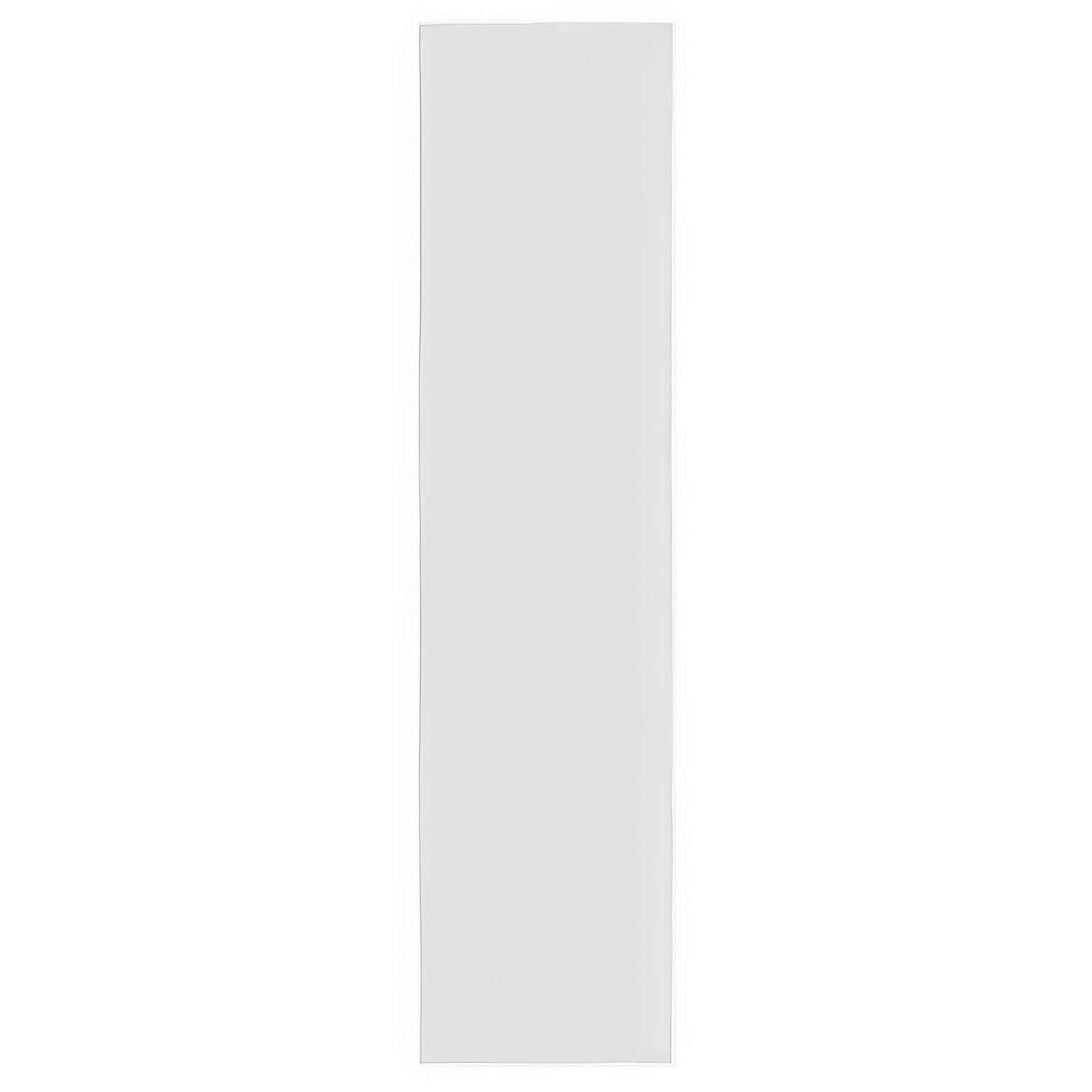 A sleek minimalist white rectangular mirror with smooth reflective surface and clean edges from Kelly Hoppen Perfect Neutrals White