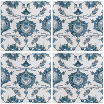 Kelmscott Standen Blue Patterned Tile