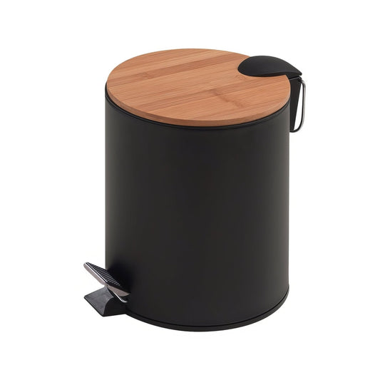 Kenta Pedal Bin 5l – Black Bamboo - alternate view