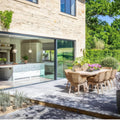 Kimmeridge Limestone Paving Tumbled & Etched Finish grey limestone paving tiles