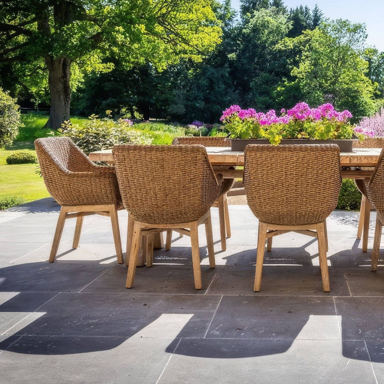 Kimmeridge Limestone Paving Tumbled & Etched Finish grey limestone paving