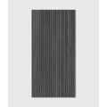 Dark gray vertical wood grain panel of kinfolk porcelain ebony showcasing elegant texture and finish