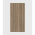 A kinfolk porcelain teak rectangular panel with vertical light brown wood grain texture