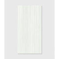 Kinfolk porcelain white rectangular tile with vertical wood grain texture in white porcelain material