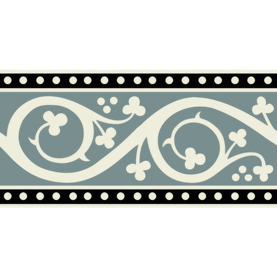Kitchener Border Black On Dover White