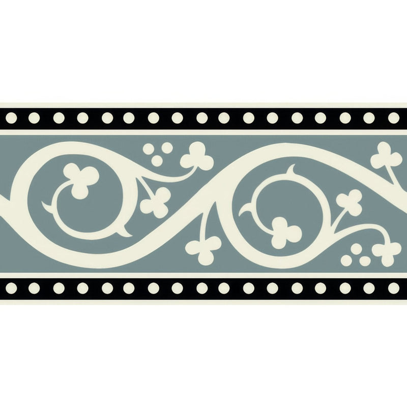 Kitchener Border Black On Dover White