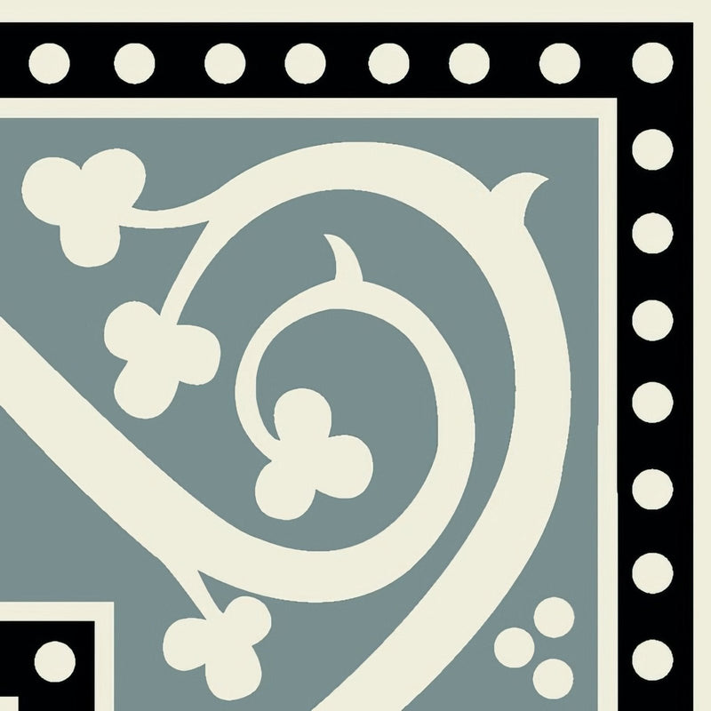 Kitchener Corner Black on Dover White