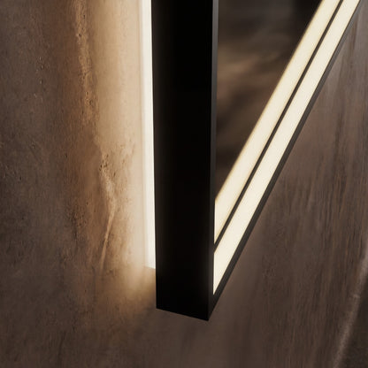 Kingsley Rectangular Mirror 60x80cm in Black - Origins Living, view 2