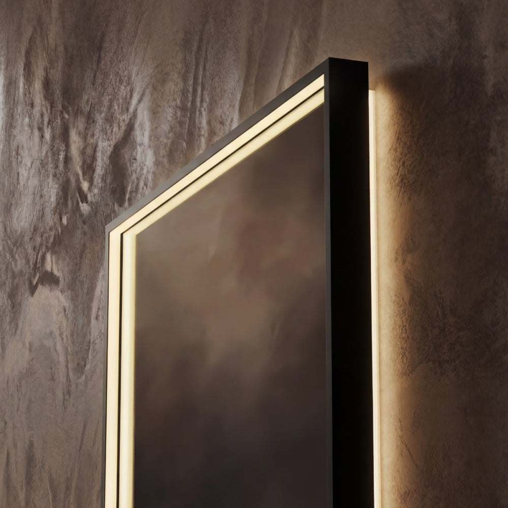 Kingsley Rectangular Mirror 60x80cm in Black - Origins Living, view 6