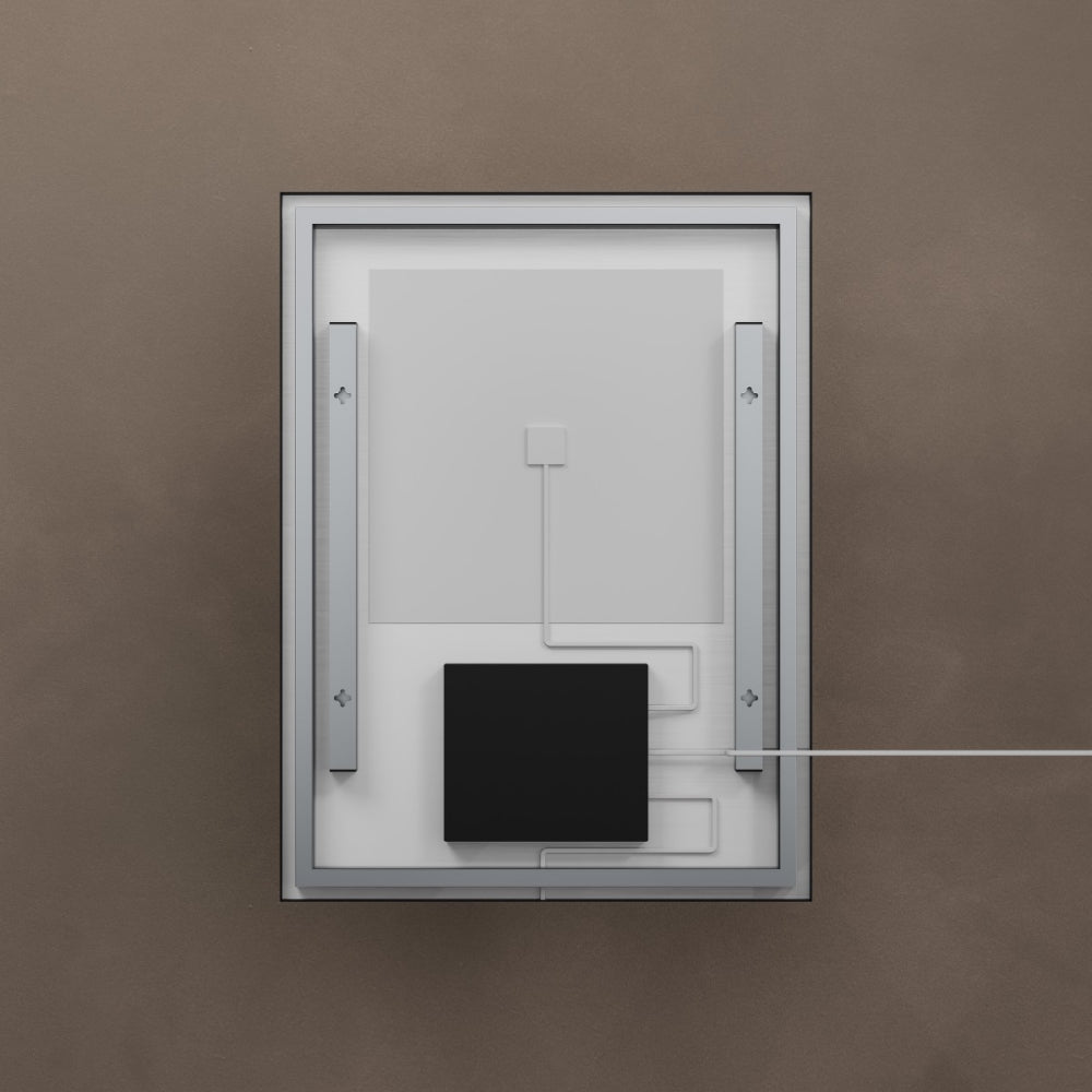 Kingsley Rectangular Mirror 60x80cm in Black - Origins Living, view 8