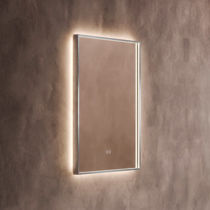 Kingsley Rectangular Mirror 60x80cm in Brushed Nickel - Origins Living, view 2