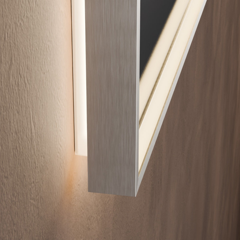 Kingsley Rectangular Mirror 60x80cm in Brushed Nickel - Origins Living, view 3