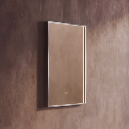 Kingsley Rectangular Mirror 60x80cm in Brushed Nickel - Origins Living, view 5