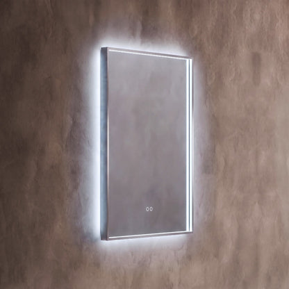 Kingsley Rectangular Mirror 60x80cm in Brushed Nickel - Origins Living, view 8