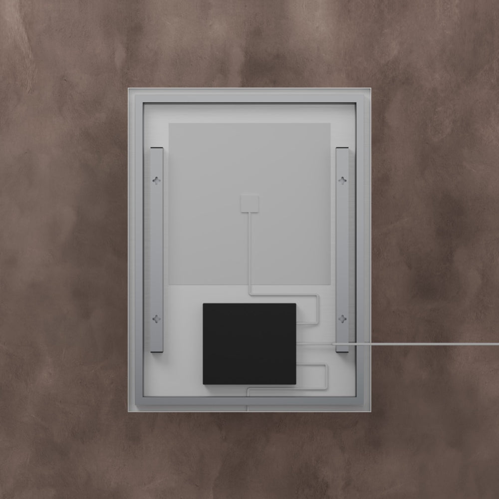 Kingsley Rectangular Mirror 60x80cm in Brushed Nickel - Origins Living, view 10