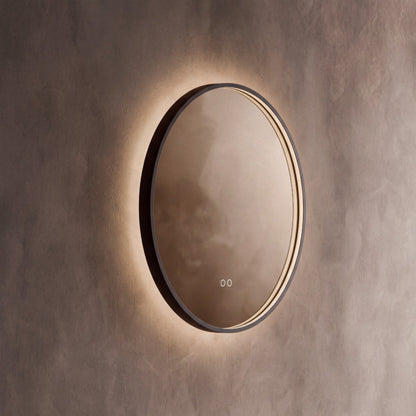 Kingsley Round Mirror 60cm in Black - Origins Living, view 2