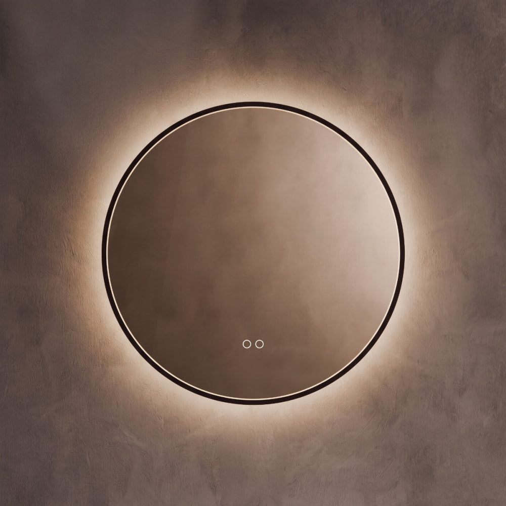 Kingsley Round Mirror 60cm in Black - Origins Living, view 4