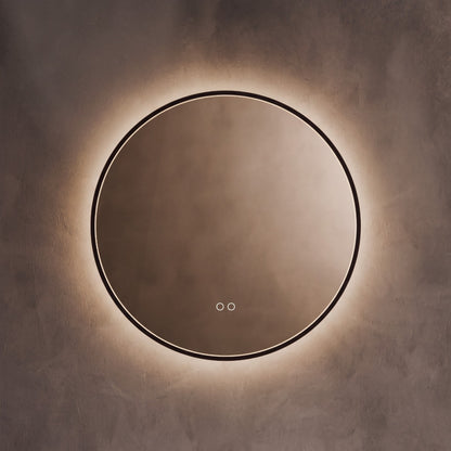 Kingsley Round Mirror 60cm in Black - Origins Living, view 4