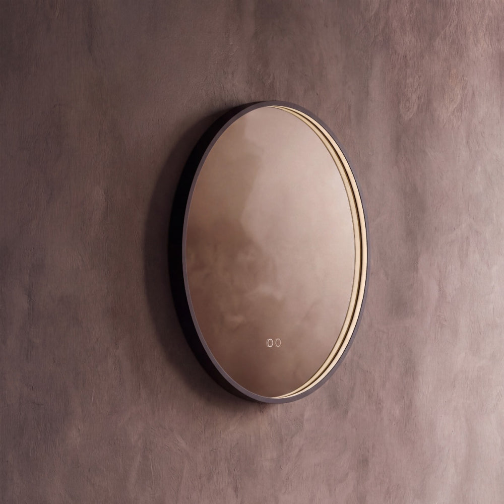 Kingsley Round Mirror 60cm in Black - Origins Living, view 5