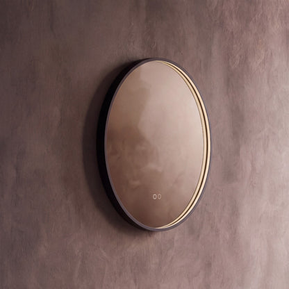 Kingsley Round Mirror 60cm in Black - Origins Living, view 5
