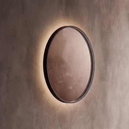 Kingsley Round Mirror 60cm in Black - Origins Living, view 6