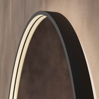 Kingsley Round Mirror 60cm in Black - Origins Living, view 7