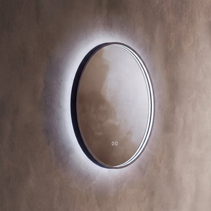 Kingsley Round Mirror 60cm in Black - Origins Living, view 8
