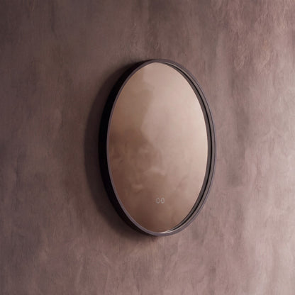 Kingsley Round Mirror 60cm in Black - Origins Living, view 9