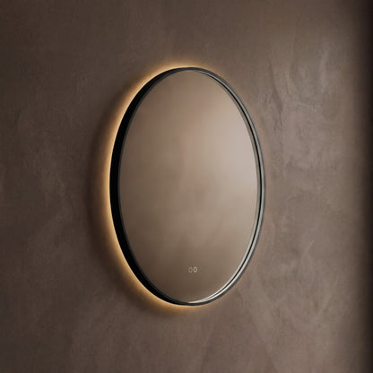 Kingsley Round Mirror 80cm in Black - Origins Living, view 5