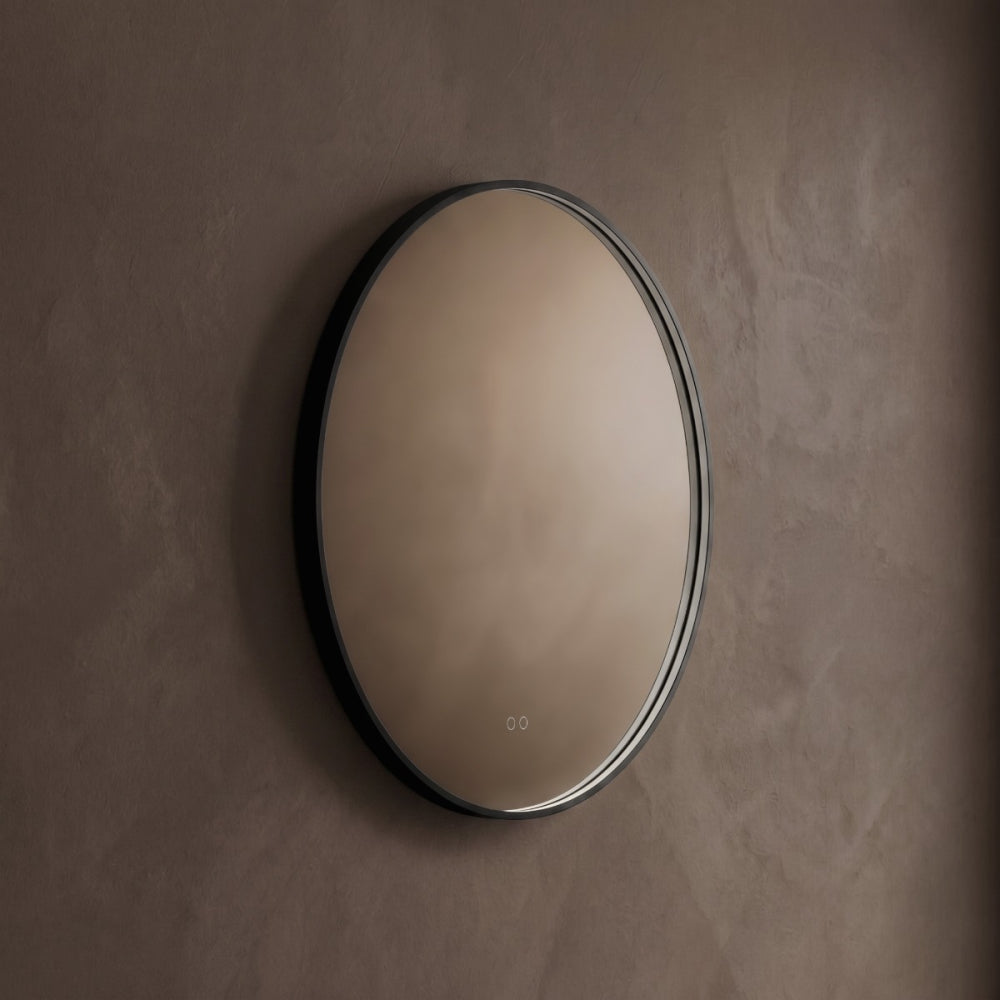 Kingsley Round Mirror 80cm in Black - Origins Living, view 7