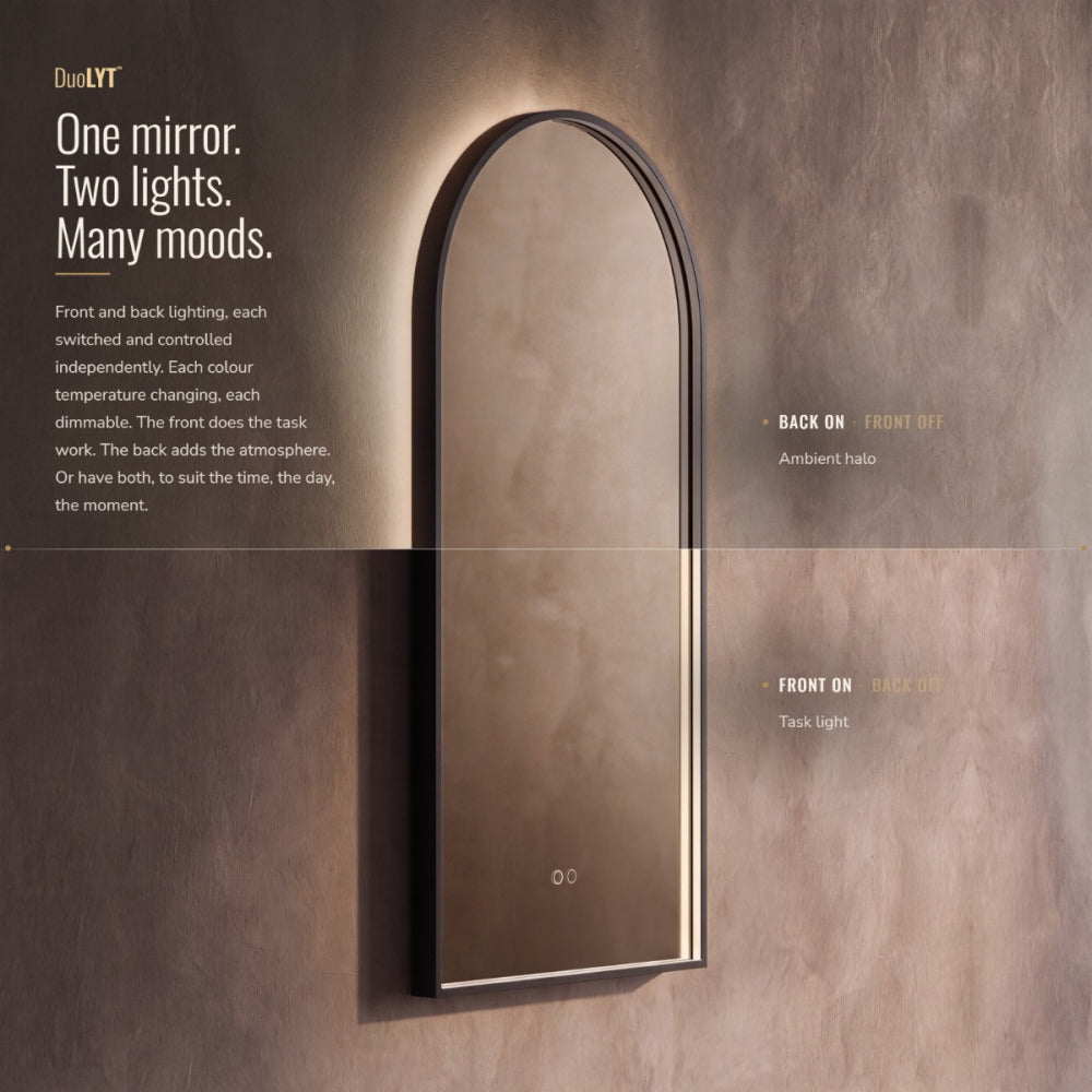Kingsley Arch Mirror 50x100cm in Black - Origins Living, view 11