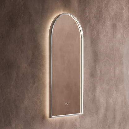 Kingsley Arch Mirror 50x100cm in Brushed Nickel - Origins Living, view 2