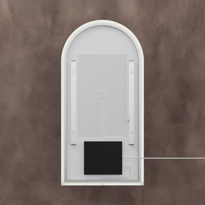 Kingsley Arch Mirror 50x100cm in Brushed Nickel - Origins Living, view 10