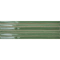 Green ceramic koeda xl apple tiles with glossy finish and subtle horizontal ridges for wall decoration