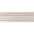 Beige rectangular ceramic tiles koeda xl topaz with a glossy finish and subtle horizontal grooves
