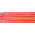 Coral-colored glossy ceramic tile strip koeda xl wilde coralito with a subtle textured surface