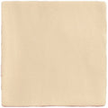 Beige textured square coaster made of ceramic with lace-inspired field tile pattern for protecting surfaces