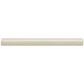 Cream-colored glossy ceramic kitchen countertop tile with rounded edges from lavenham chelsea collection