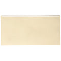 Cream-colored rectangular ceramic Lavenham half tile with a smooth glossy finish for wall and floor use