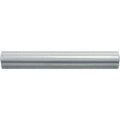 A sleek glossy white ceramic Lazul ogee moulding with smooth curved profile and subtle horizontal ridges