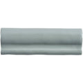 A sleek matte-finished gray ceramic Lazul Torus moulding tile with subtle curved profile and smooth edges