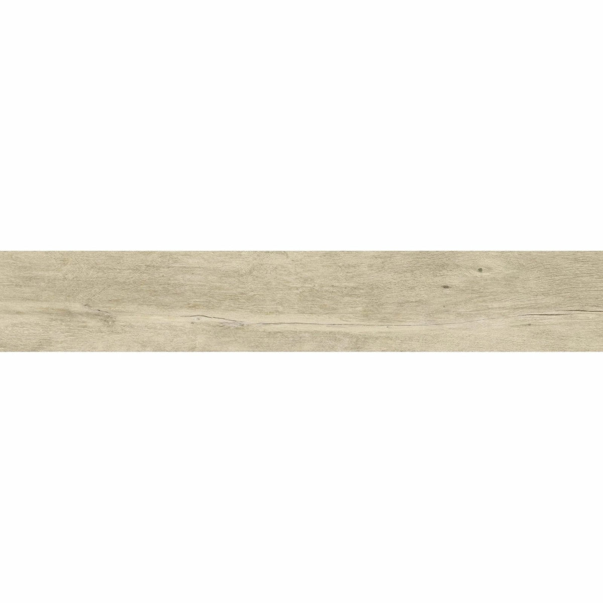 Lenke maple wood effect tile in light beige with subtle grain pattern and faint natural imperfections