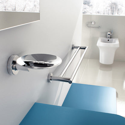 Tecno Project Metal Soap Dish in Chrome - Origins Living, view 2